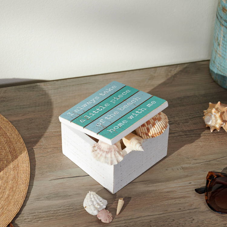 Beach Slat Hinged Box