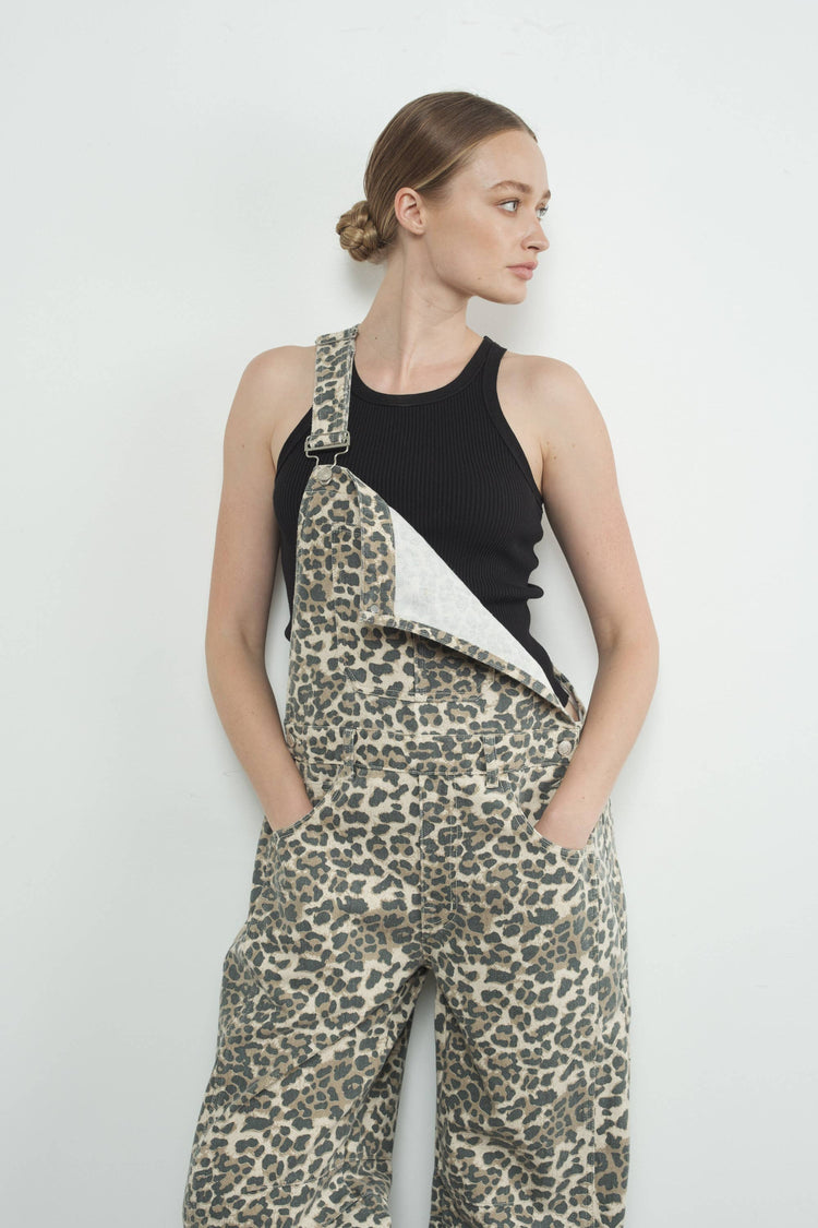 SLOUCHY RELAX FIT DENIM OVERALL