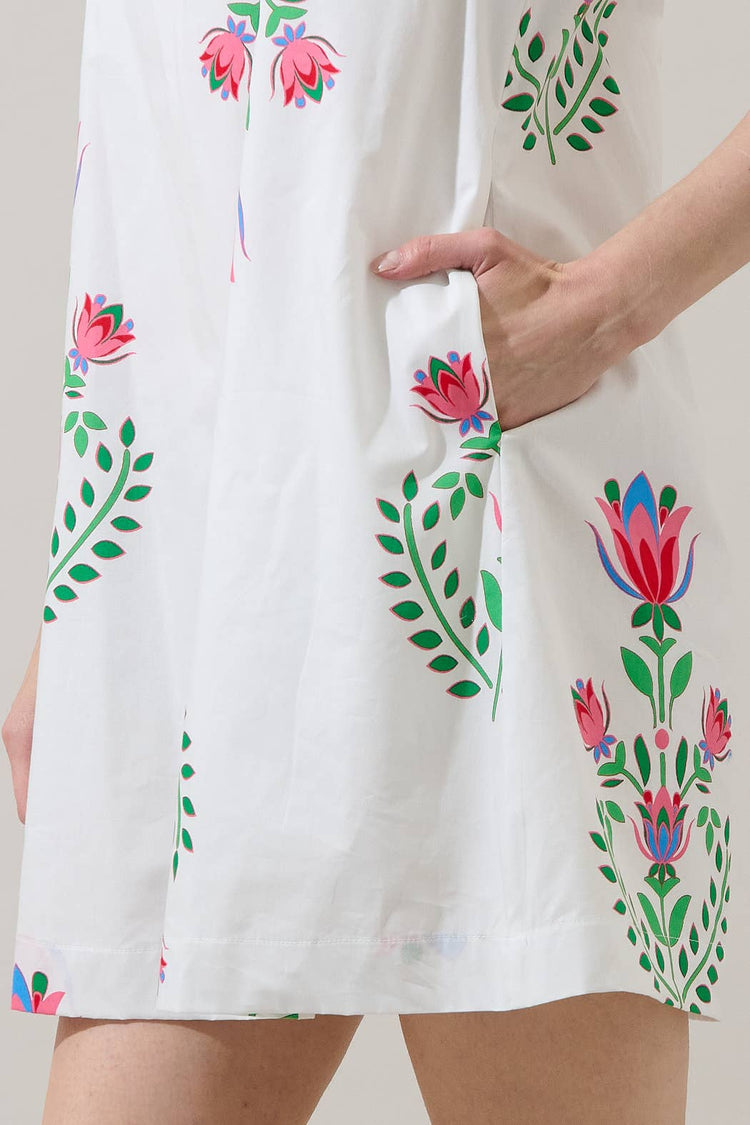 Saury Floral Evalyn Ruffle Mini Dress
