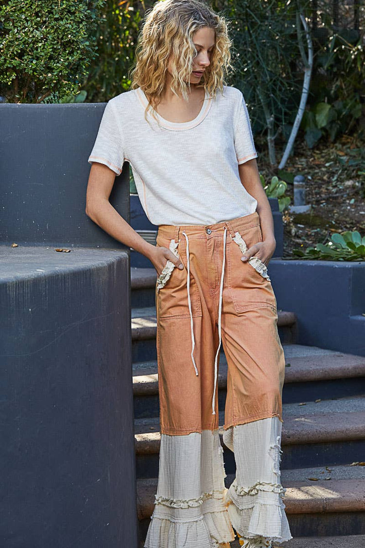 Round neck short sleeve solid knit top SALE