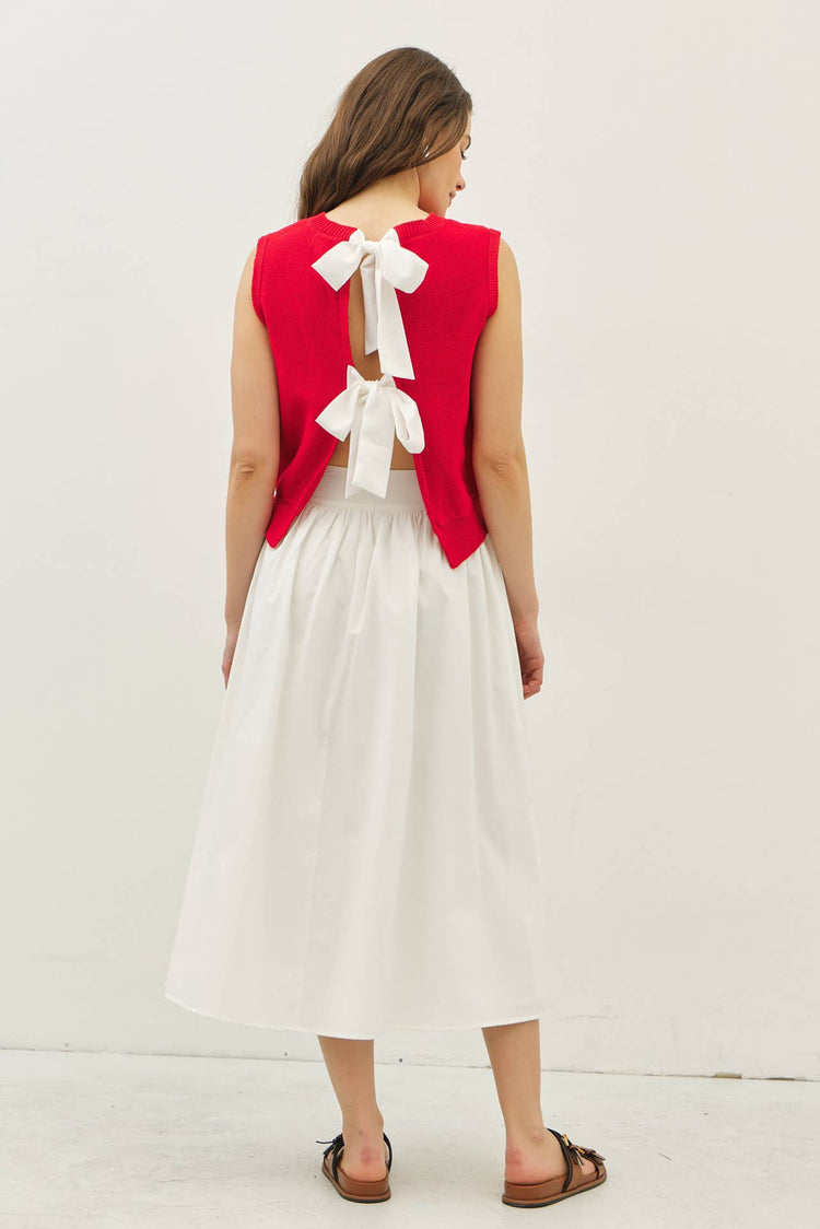 Sweaters Best Top With Back Bow Ties