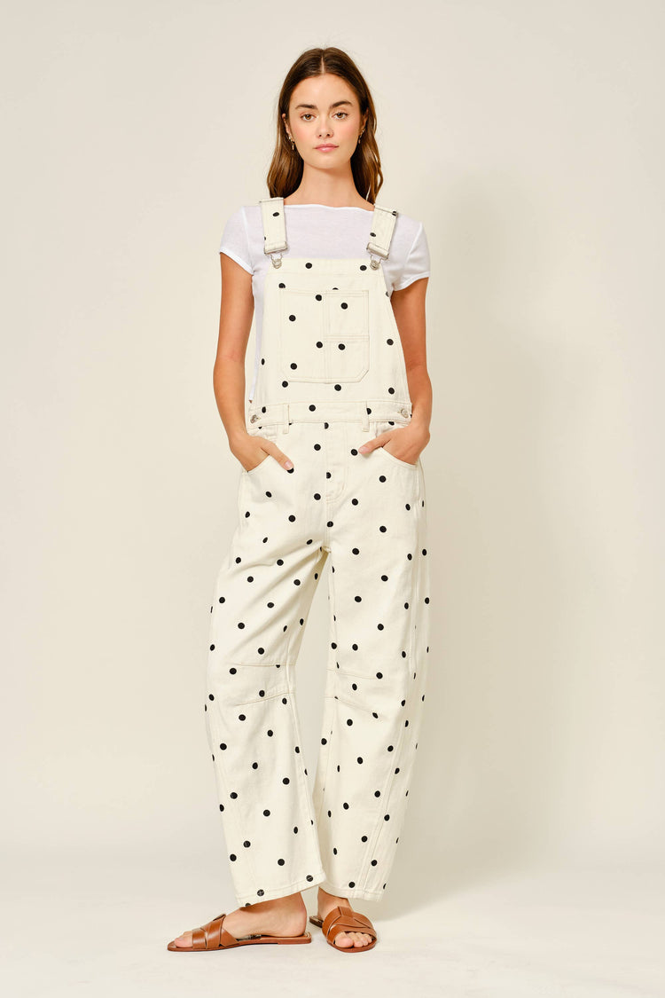 SLOUCHY RELAX FIT DENIM OVERALL