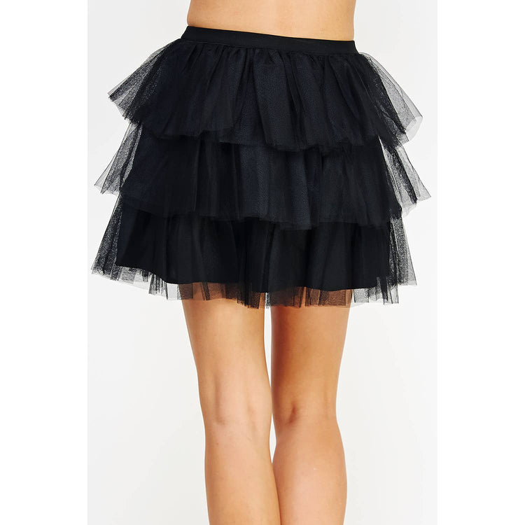 Tulle Frills Mini Skirt