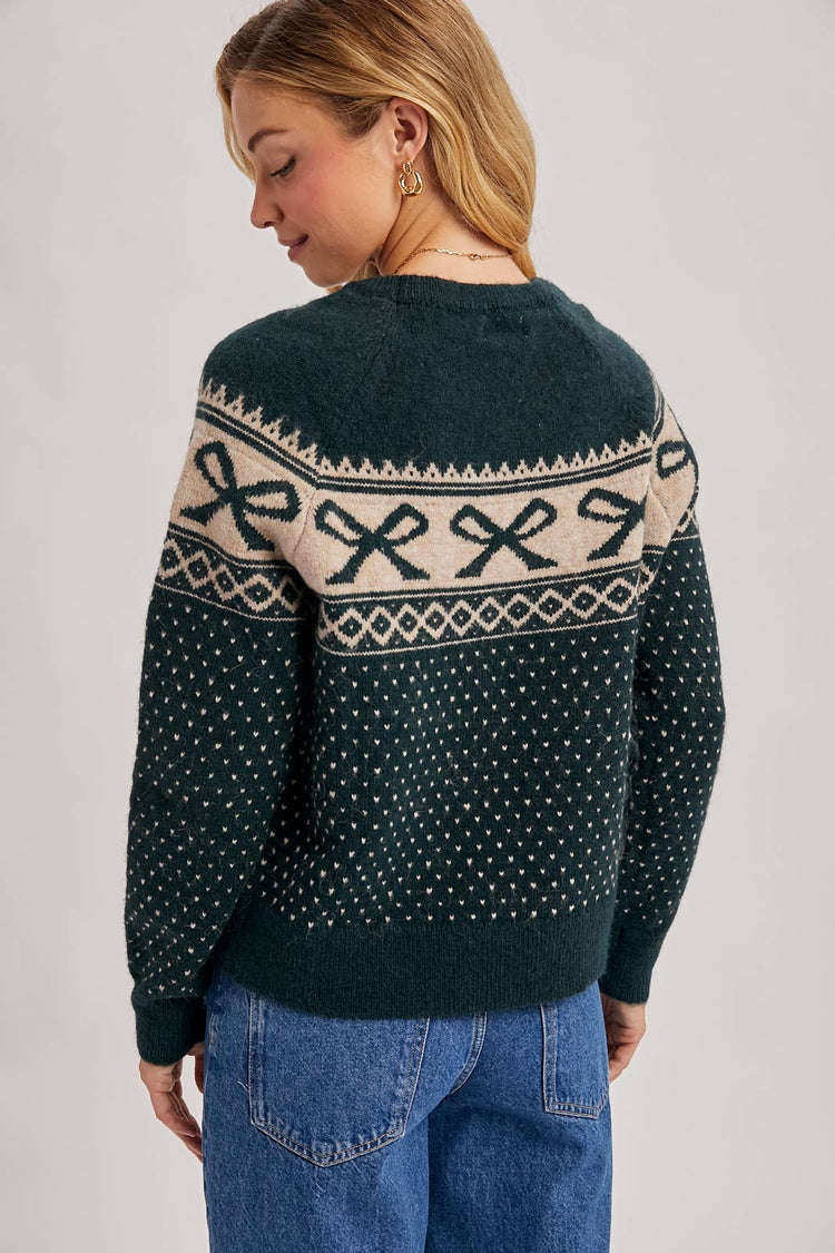 FESTIVE HOLIDAY KNIT SWEATER