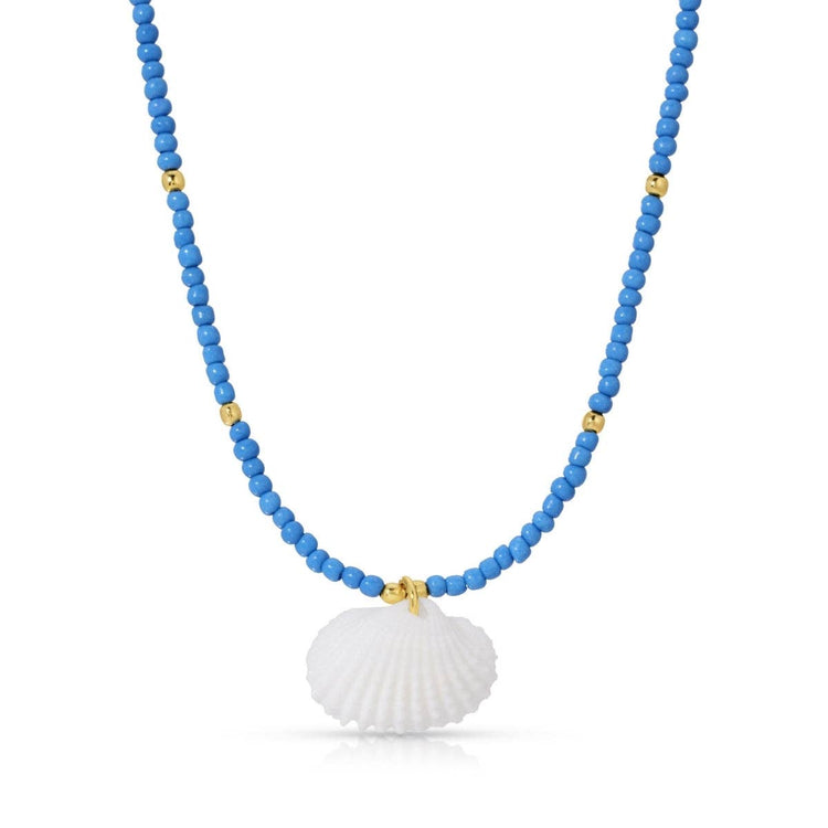 Assorted Seed Bead Necklaces with Shell Pendant