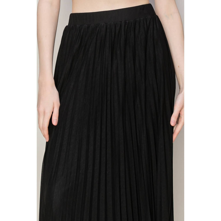 Pleated High Waist Skirt