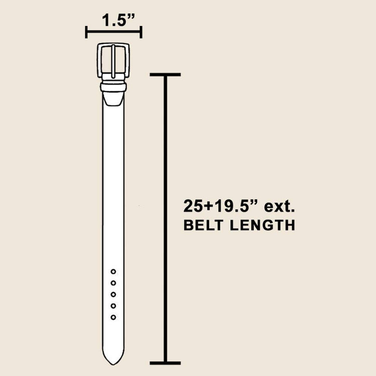 Oval Bull Horn Western Chain Belt