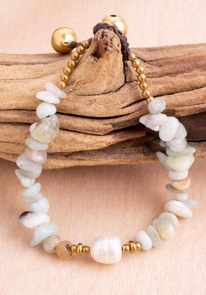 Sandstone Pearl Bracelet