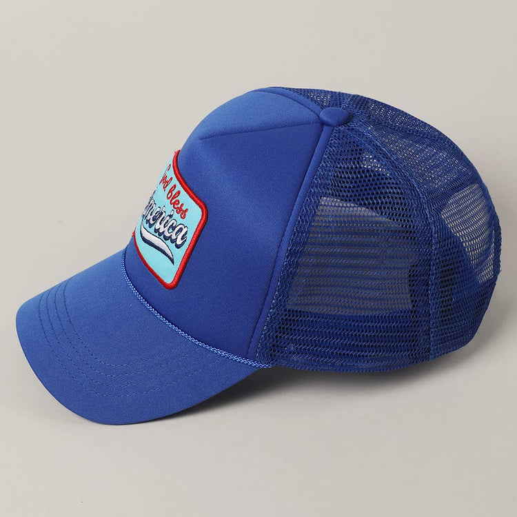 God Bless America Embroidery Patch Foam Hat