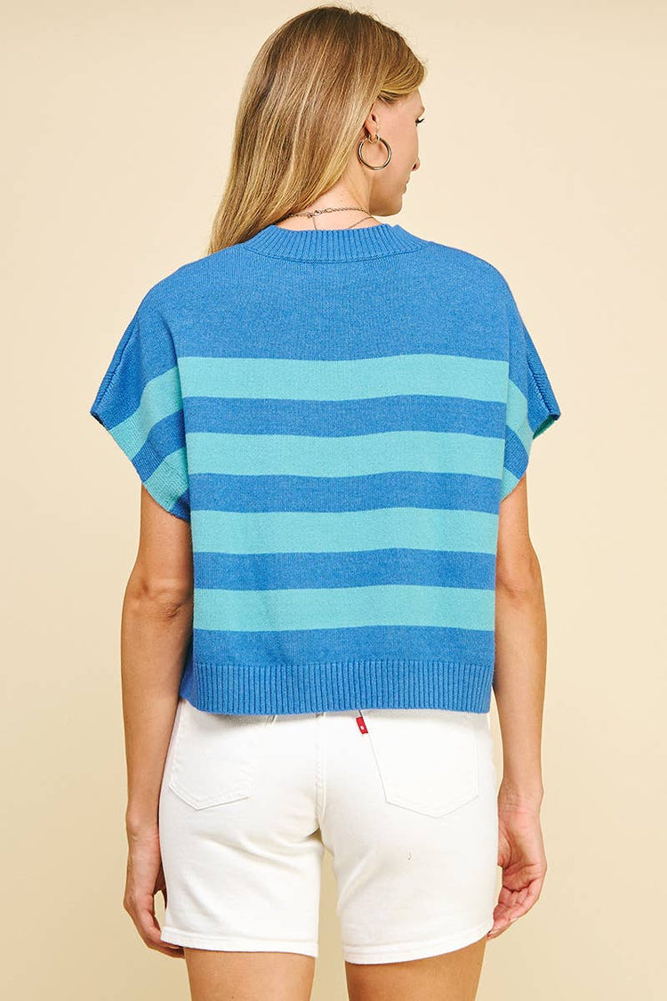 Stripe Sweater Vest