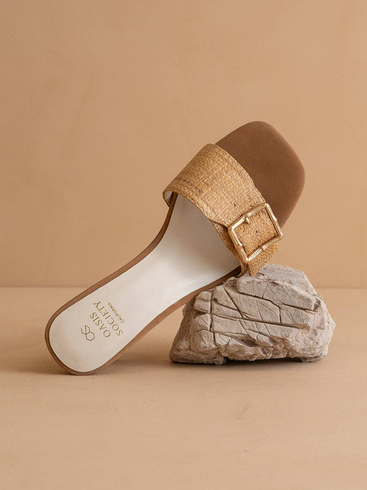 The Glendale Camel | Bamboo Buckle Sandal