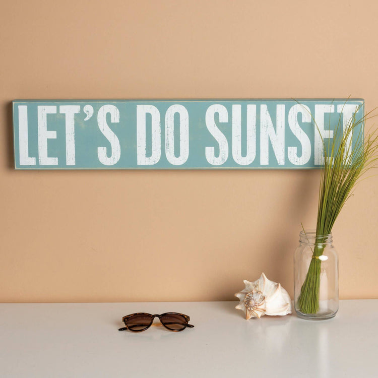 Let's Do Sunset Box Sign