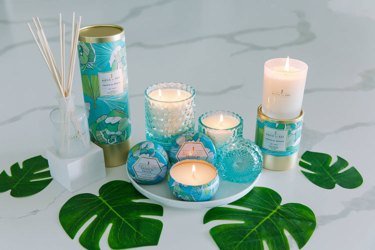 Tropical Breeze 9 oz Luxe Boxed Soy Candles