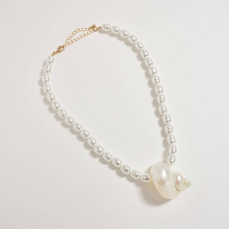Pearl Shell Statement Necklace