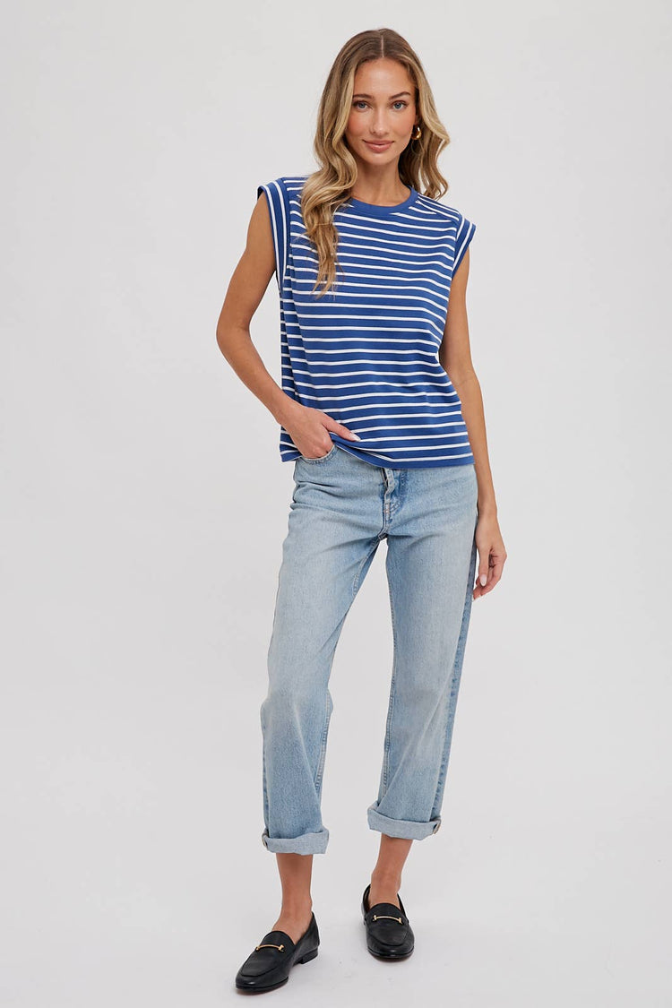 Striped Muscle Tee