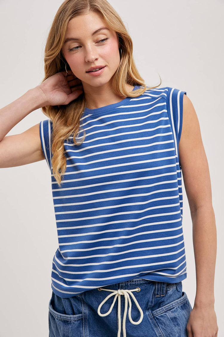 Striped Muscle Tee