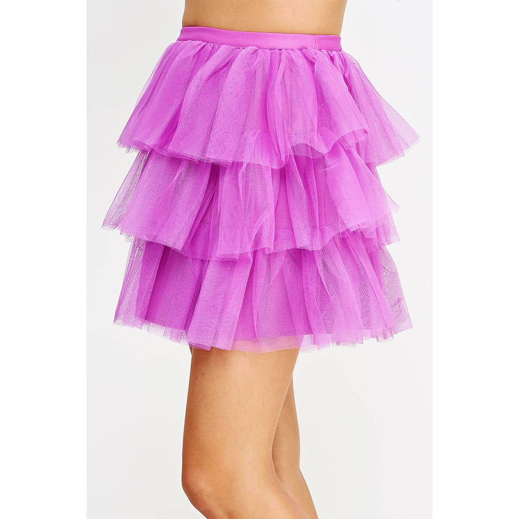 Tulle Frills Mini Skirt