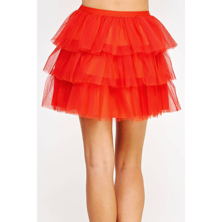Tulle Frills Mini Skirt