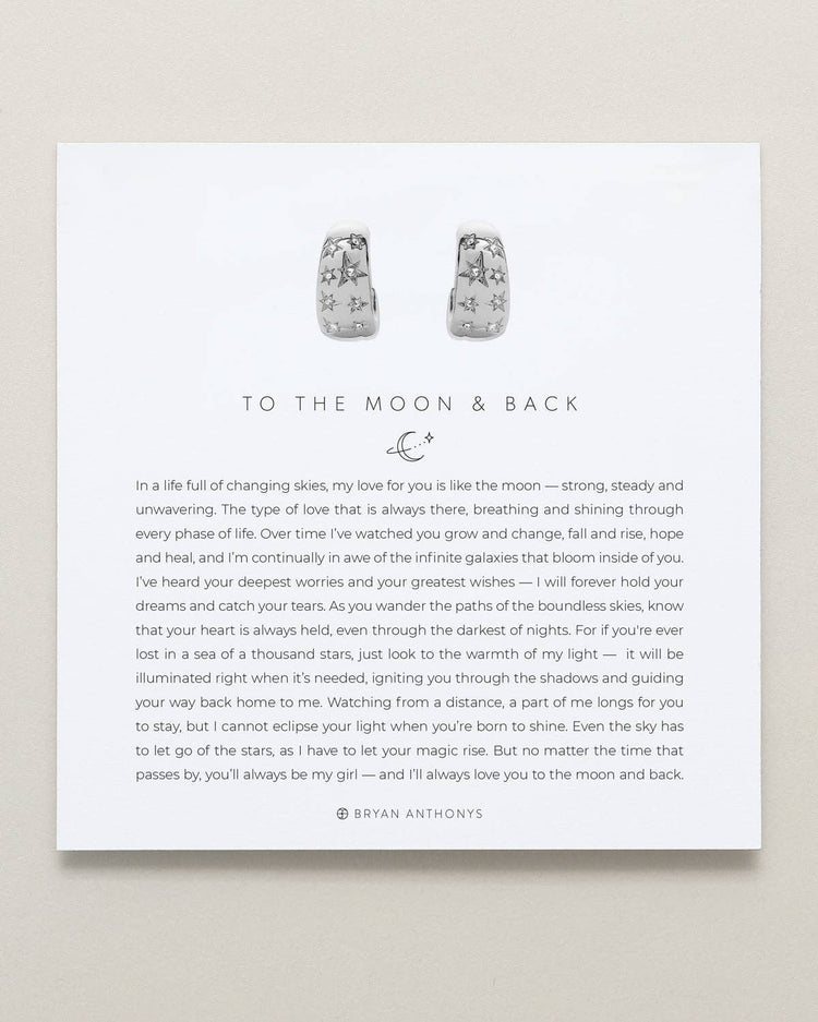 To the Moon and Back Hoop Earrings