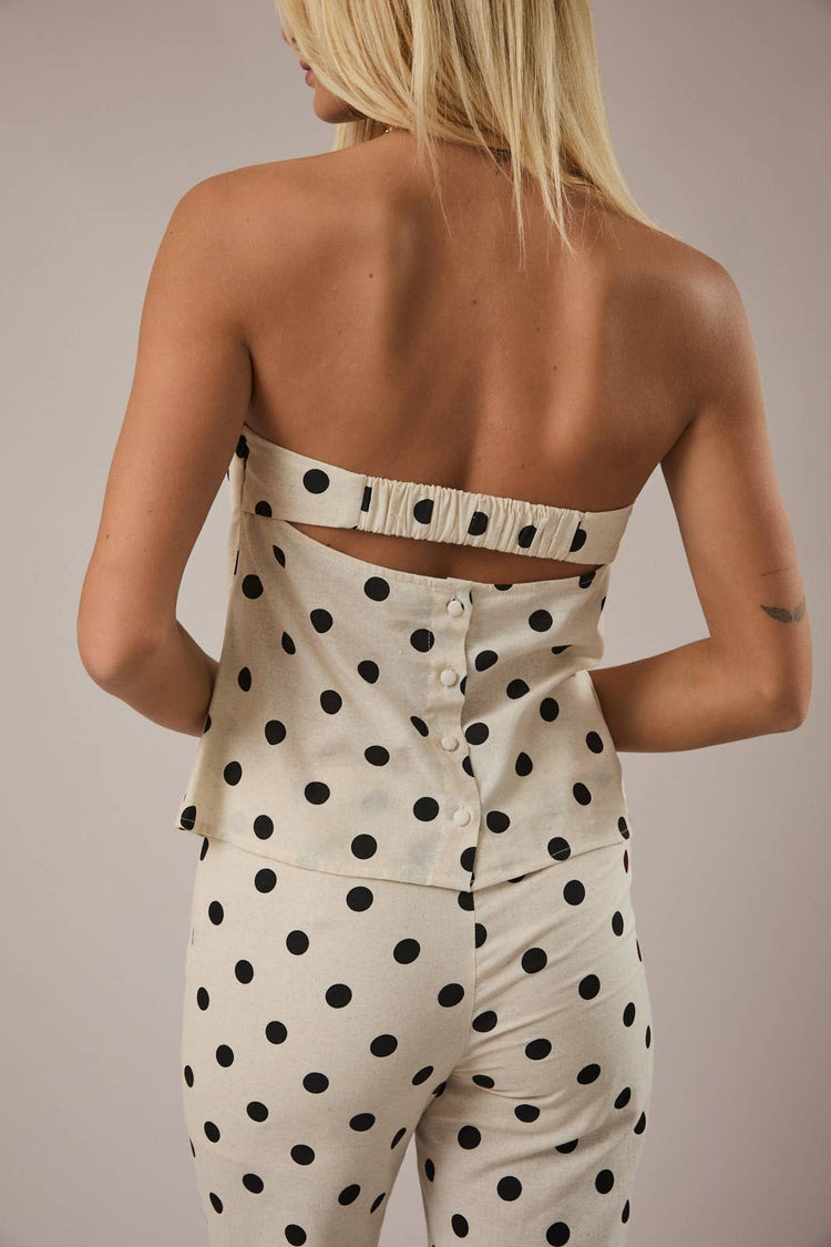 BUTTON DOWN BACK TUBE TOP
