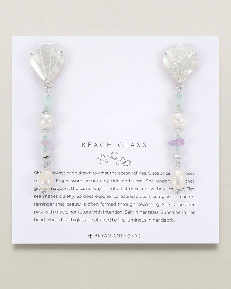 Beach Glass Drop Earrings