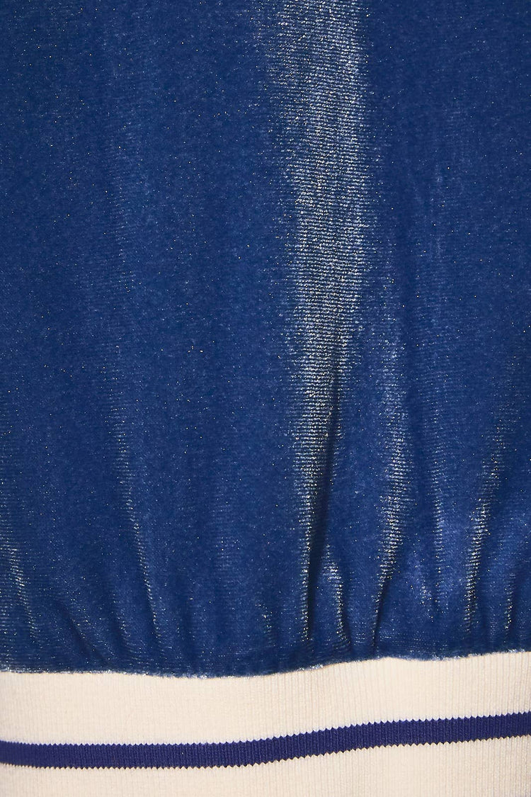 VELVET TRACKSUIT JACKET