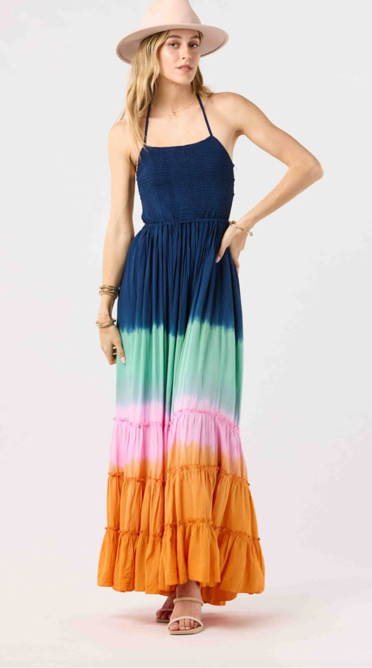 Navy Gold Ombre Naia Maxi