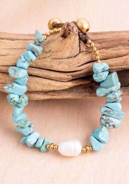Sandstone Pearl Bracelet