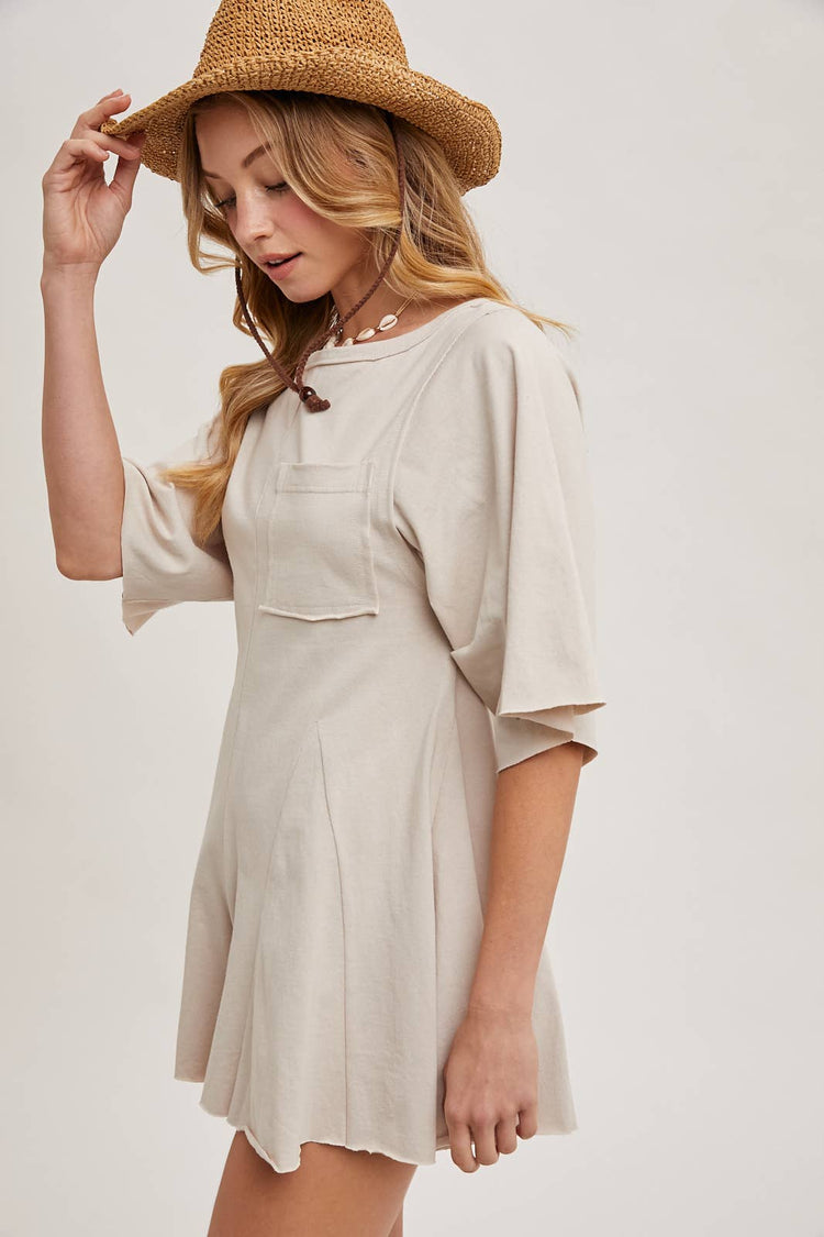 Button Back Short Romper