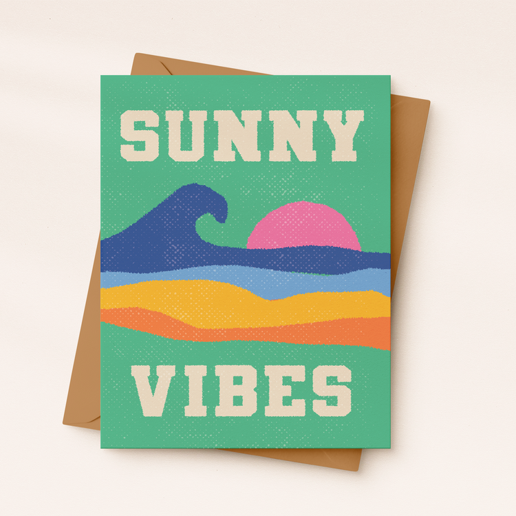 Sunny Vibes | Summer Birthday Card | Encouragement card