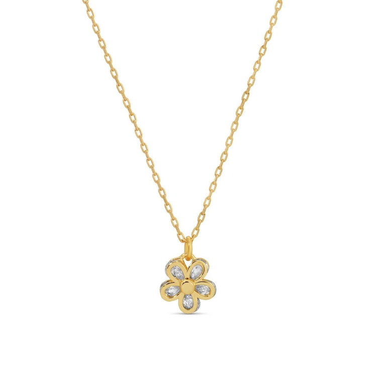 Petite Flower Pendant Necklace