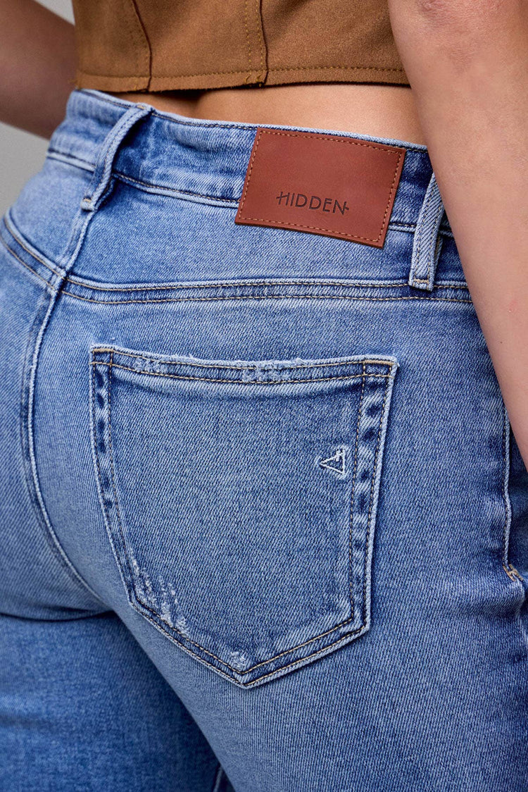 Medium Wash Clean Stretch Mid Rise Cigarette Skinny