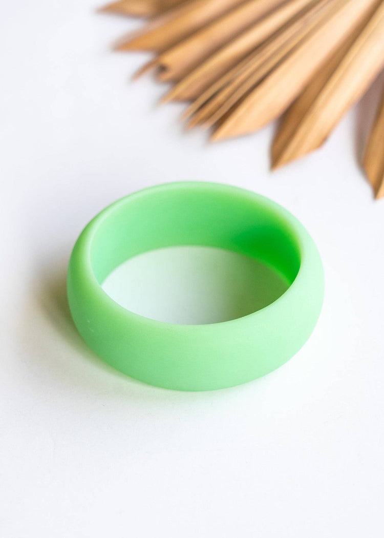 Neon Green Resin Bangles