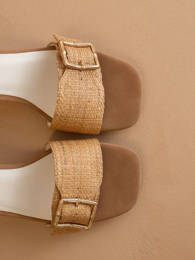The Glendale Camel | Bamboo Buckle Sandal
