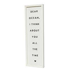 Wood Sign - Dear Ocean