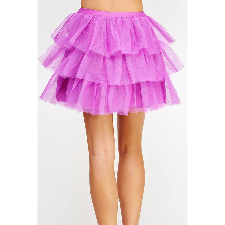 Tulle Frills Mini Skirt