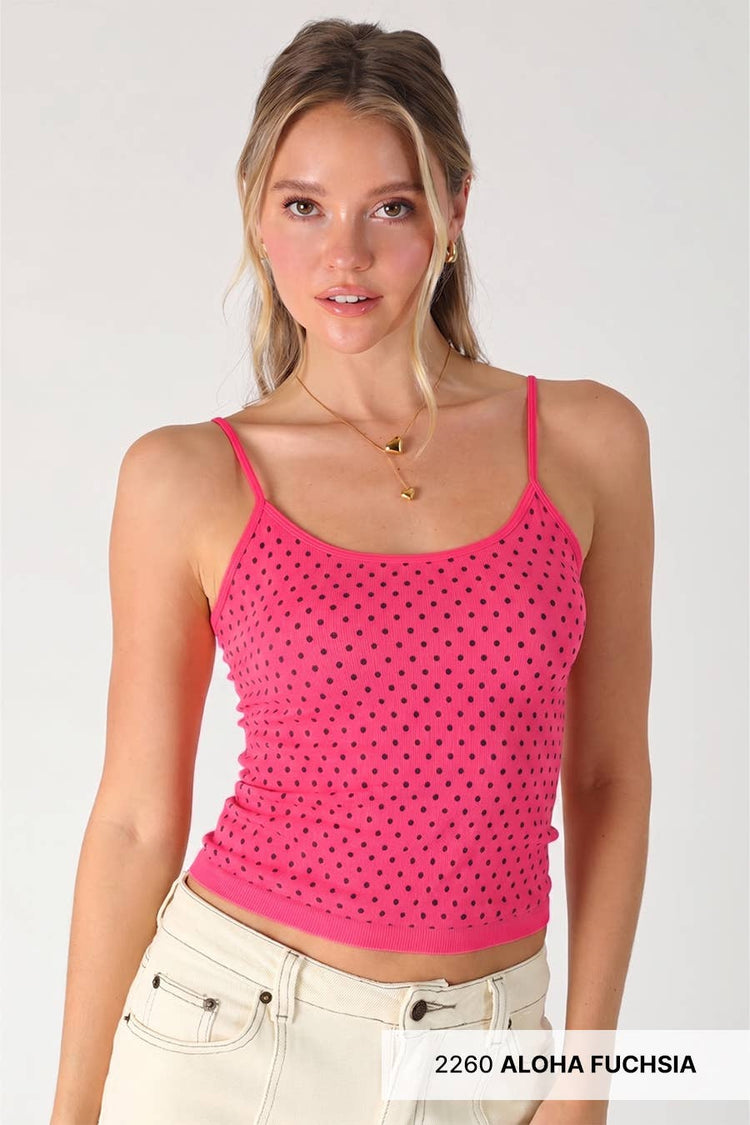 Black Polka Strap Cami