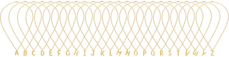 Puffy Letter Initial Necklace