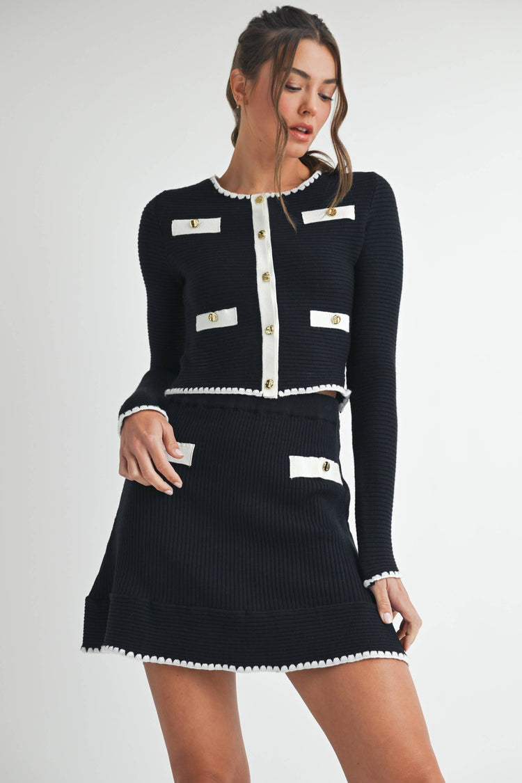 Knitted Cardigan Top