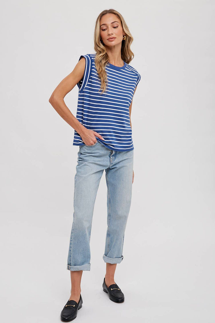 Striped Muscle Tee