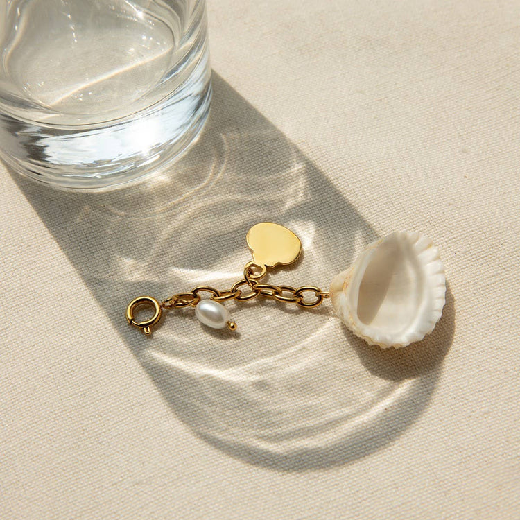 STAINLESS STEEL BIKINI SHELL JEWELRY PENDANT
