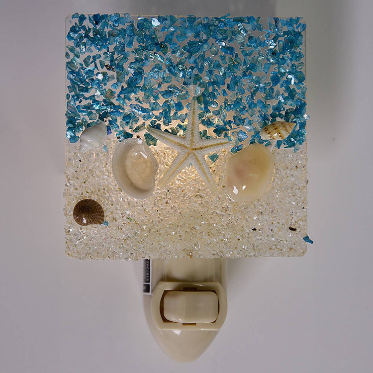 Sand & Sea w/ Starfish Square LED Boxed Night Light