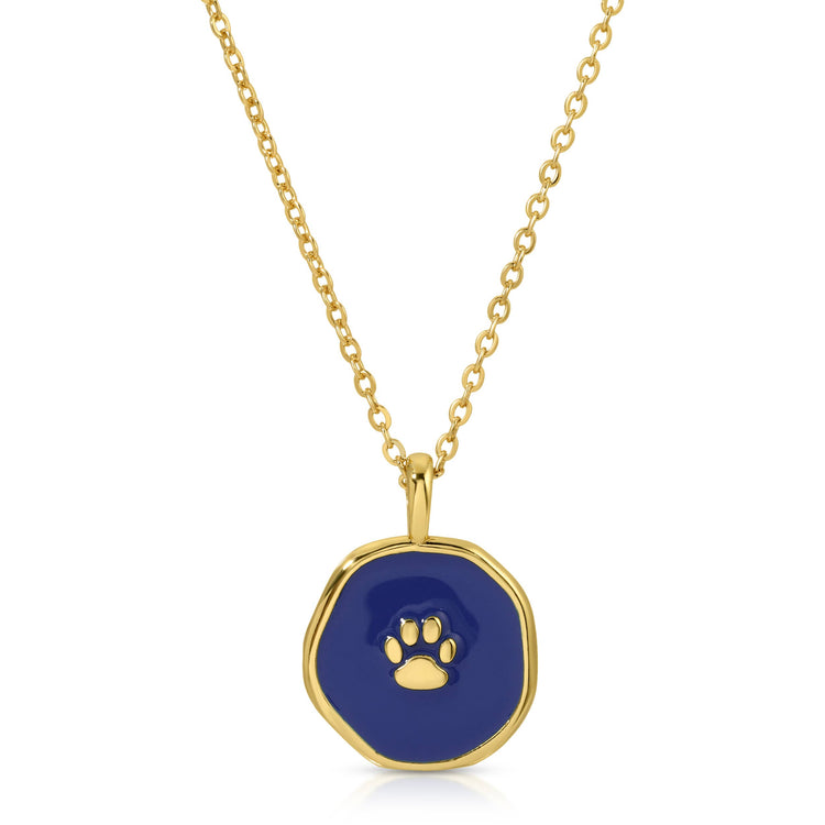 Animal Lover Pawprint Pendant Necklace