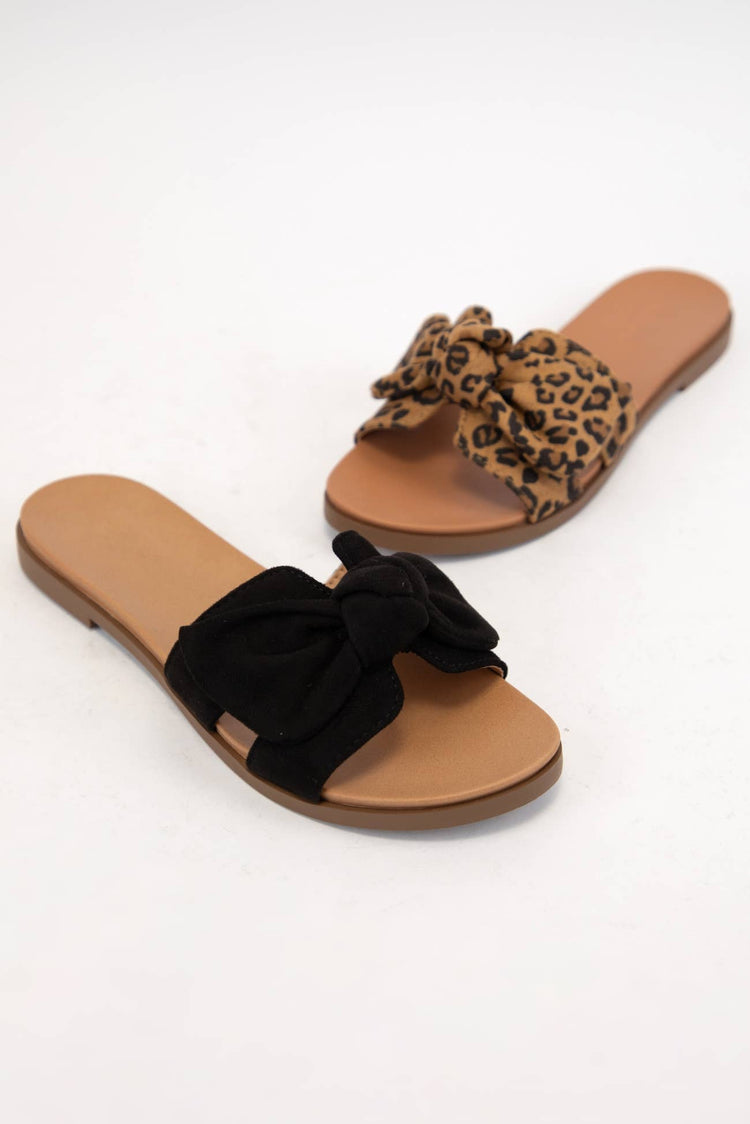 Bow Cut Out Slide on Sandal