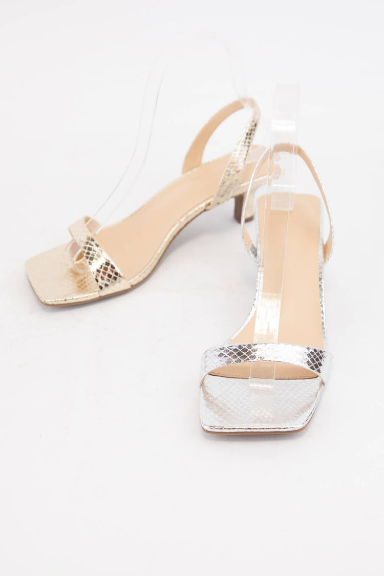 ABLE SIMPLE STRAP SQUARE-TOE KITTEN HEELS