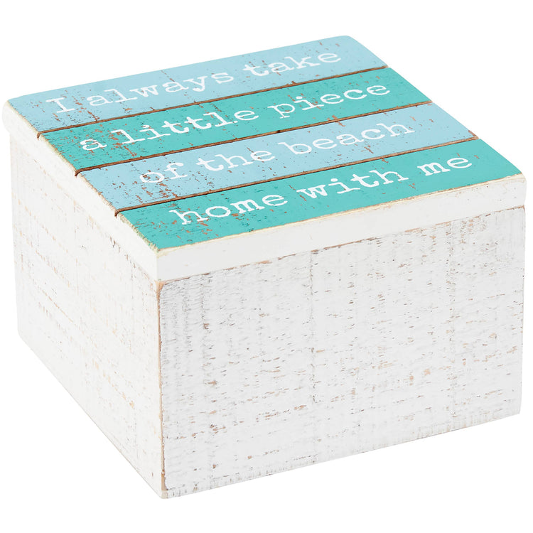 Beach Slat Hinged Box