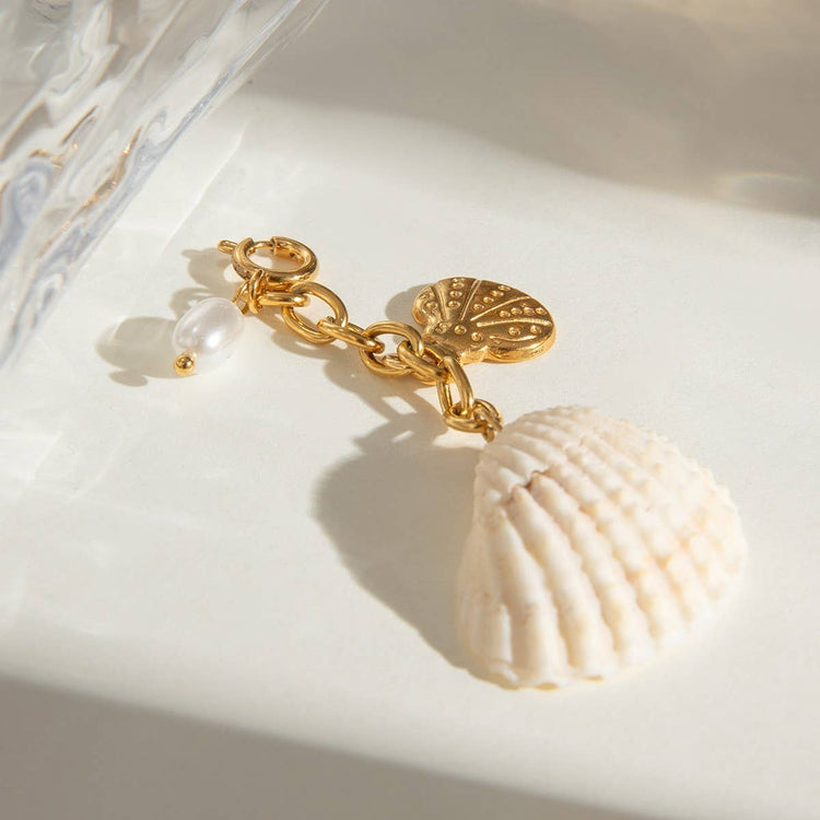 STAINLESS STEEL BIKINI SHELL JEWELRY PENDANT