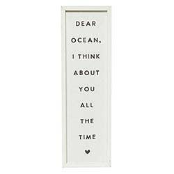 Wood Sign - Dear Ocean