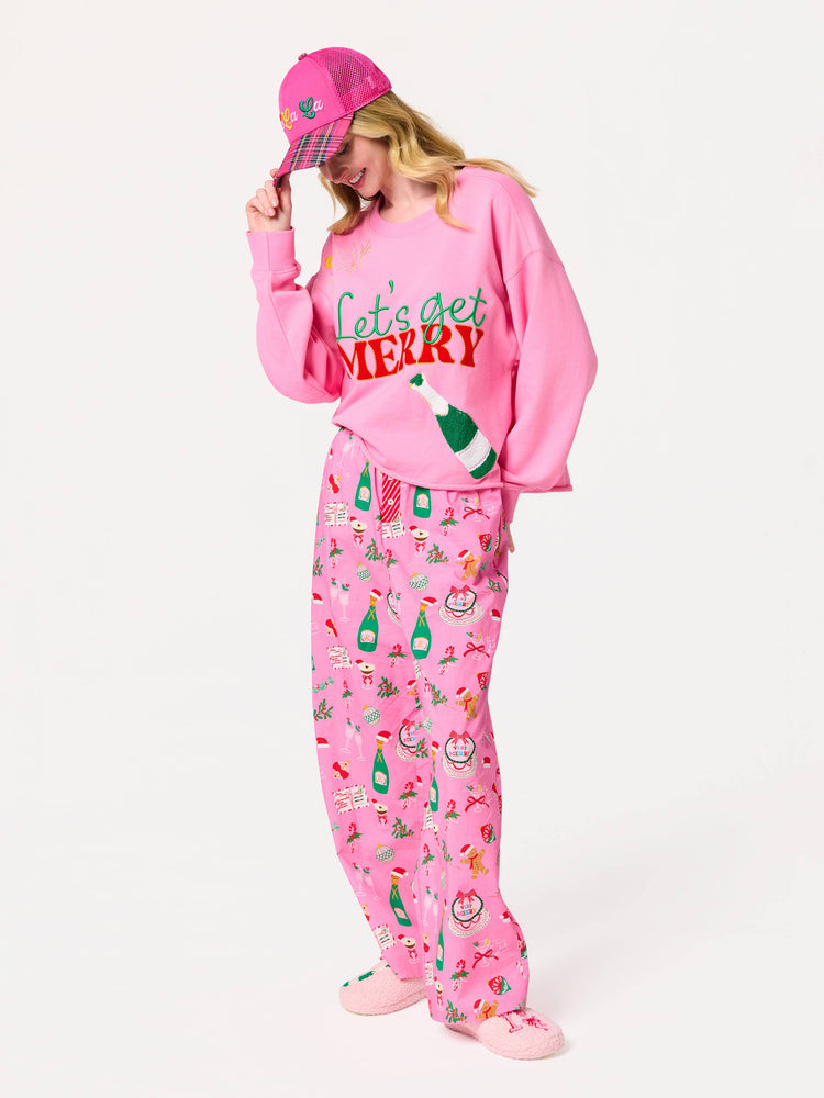 LET'S GET MERRY LOUNGE SWEATSHIRT