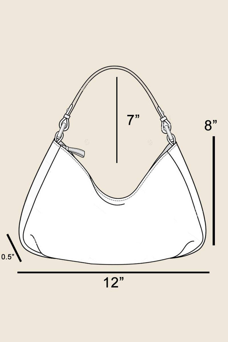 Two Tone Braided Zippered Clutch Bag